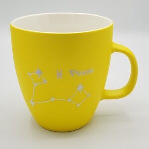 Zodiac Mug "Pisces" by Modern Expressions~ Bright Yellow with Stars‎